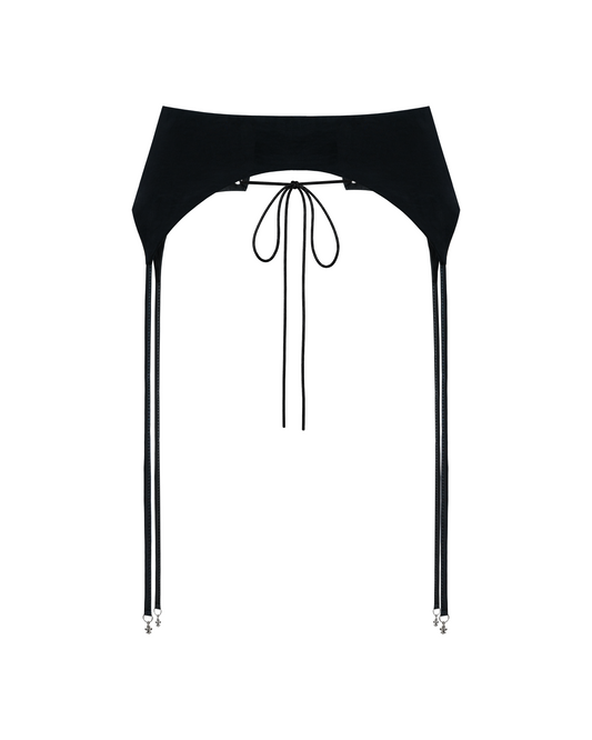 Dracula satin belt black