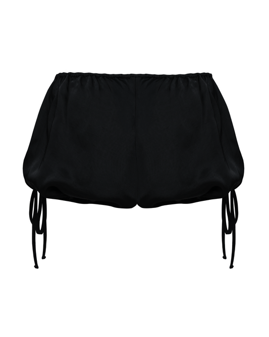 Dracula Satin Shorts black
