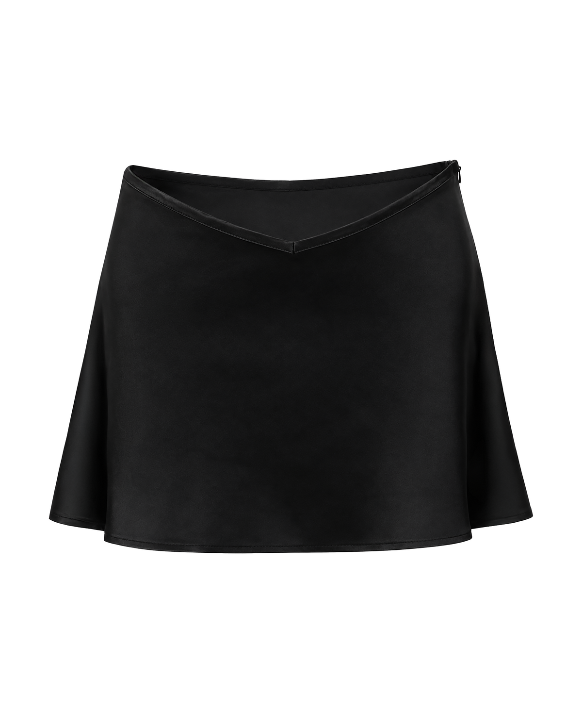 Dracula Satin Skirt black