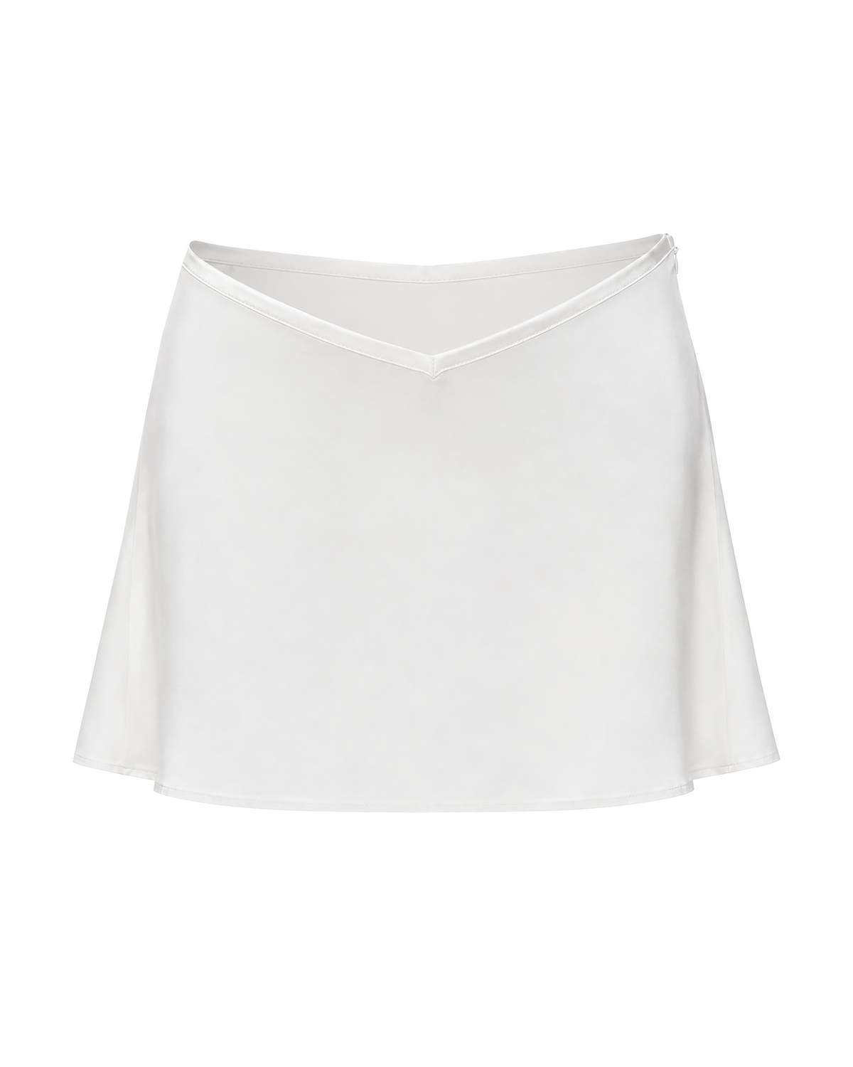 Dracula Satin Skirt white