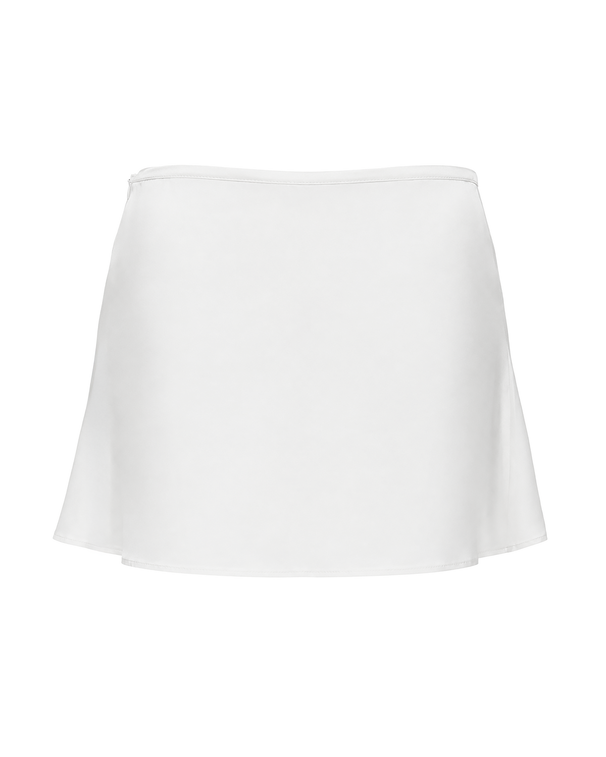 Dracula Satin Skirt white