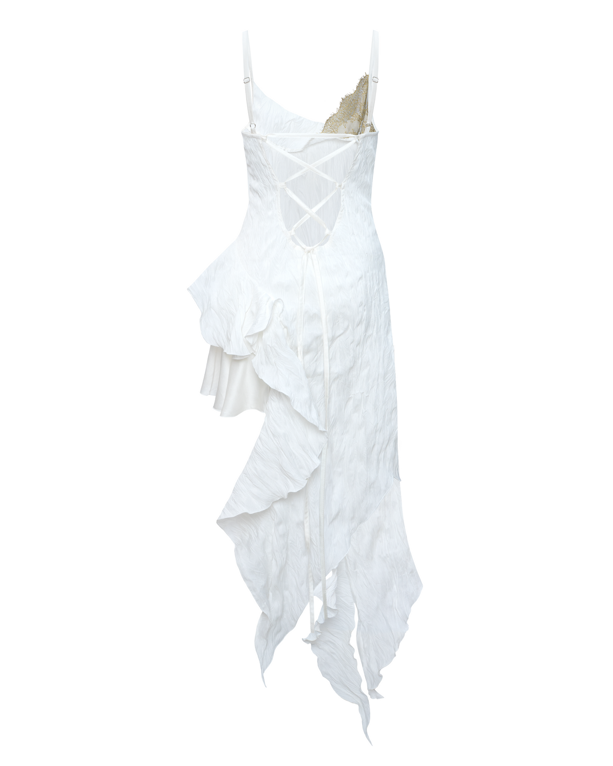 Dracula long dress white