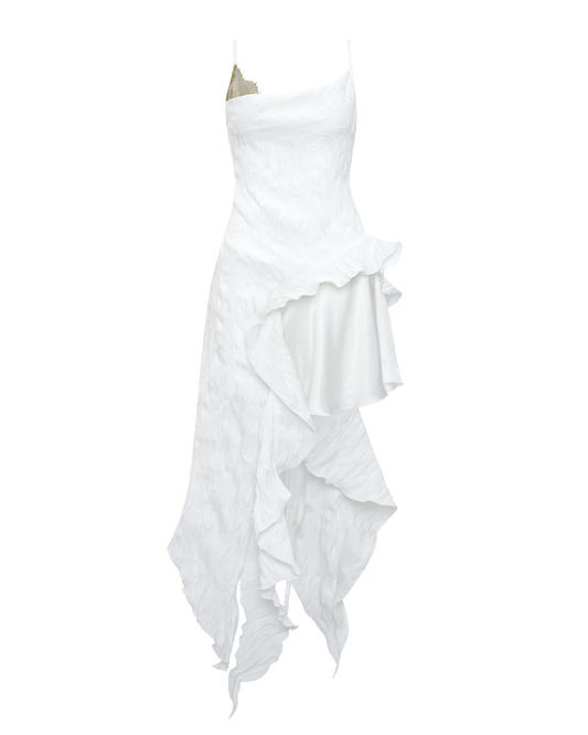 Dracula Long Dress white