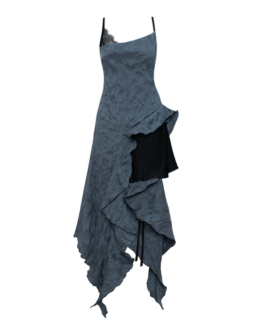 Dracula Long Dress grey