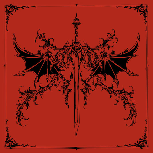 "Blade of Twilight" satin scarf