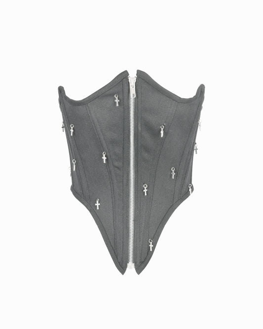 Vamp Corset Grey